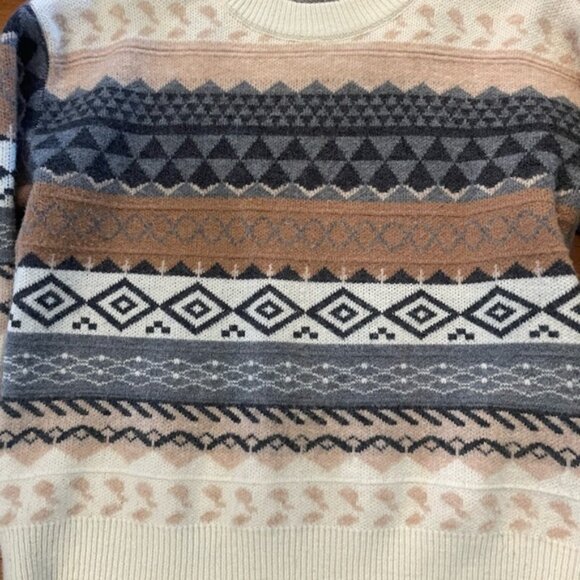 Geometric Fair Isle Knit Sweater - Picture 4 of 9